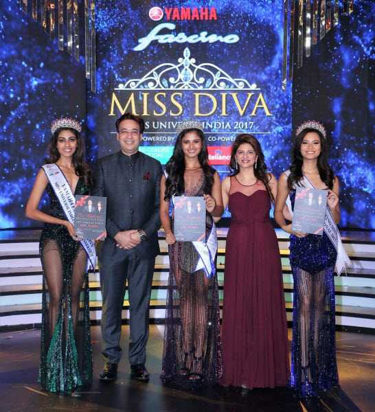 Dr. Kathurias with Miss Divas 2017