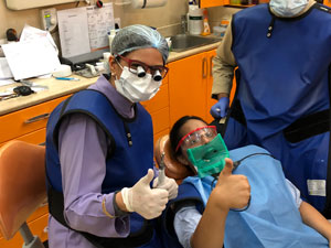 Root Canal Treatment Rubber dam procedural @ New Delhi Dental Clinic