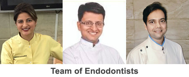 Team of Endodontists at Dr. Kathuria's Dental Clinic