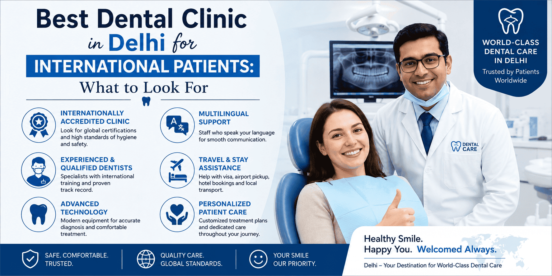 Best Dental Clinic in Delhi for International Patients: What to Look For